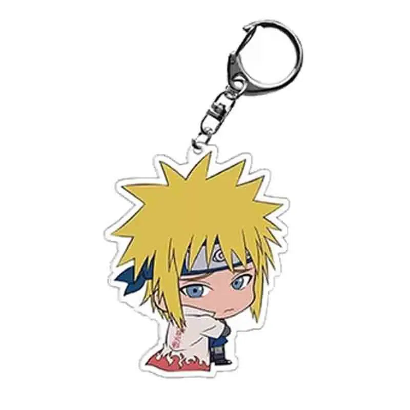 Anime Ninja Uzumaki Hatake Kakashi Uchiha Itachi Jiraiya  Acrylic Keychain Women Jewelry Gift Figures Toys