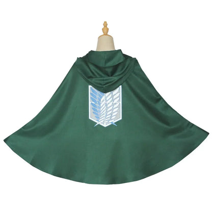 Anime Attack on Titan Survey Cloak Shingeki No Kyojin Cape Scout Legion Cosplay Costume Green Cos Shawl Mantle Men Women Clothes