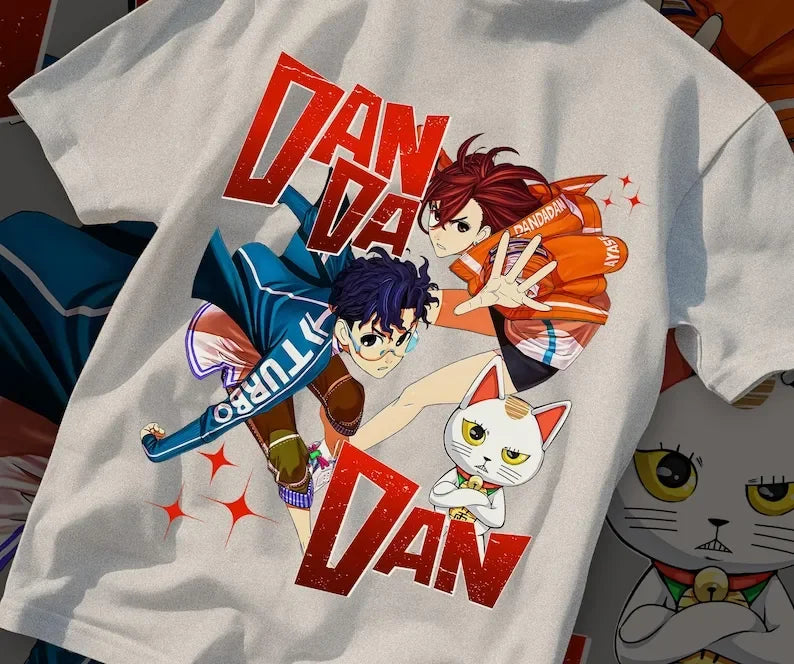 Dandadan Anime T-Shirt Trendy Japanese Streetwear Graphic Tee Perfect Gift for Anime Fans All Size Graphic T Shirts  Oversized