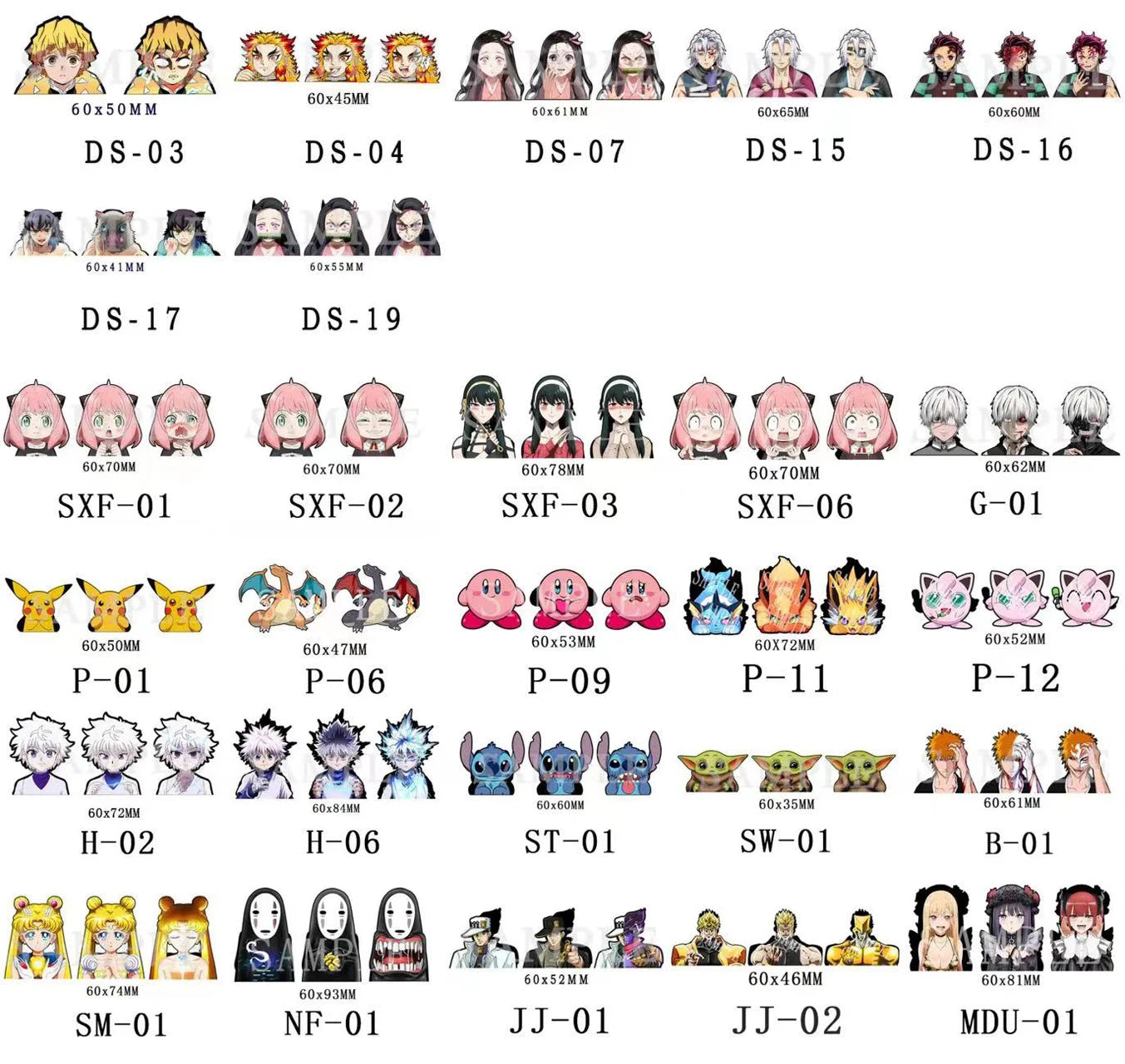 1 Piece Anime Naruto Dragon Ball Z Goku/Vegeta Magic Motion Small Stickers Waterproof Decals for Phone,cup,laptop Etcs Toy Gifts