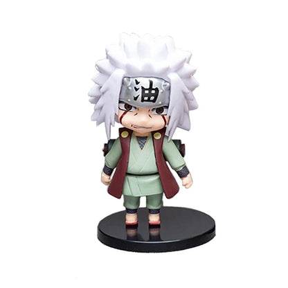 6 styles 9cm Anime Naruto Figures PVC Q Version Doll Gaara Kakashi  Figure Room Decoration Anime Figure