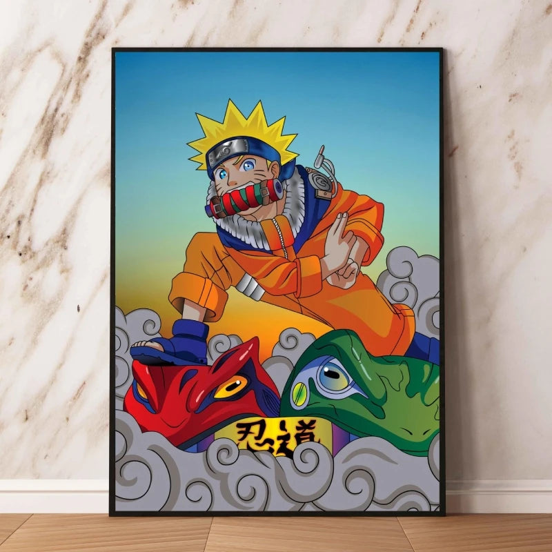 Print On Canvas Naruto High Quality Art Wall Decor Gifts Children's Bedroom Decor Modular Prints Poster Home Hanging