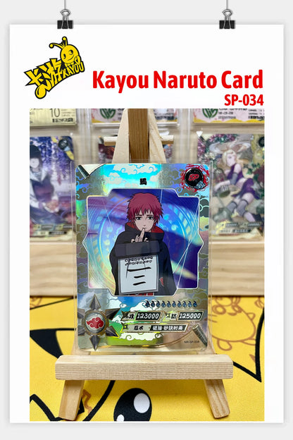 Kayou Genuine Anime Naruto Card SP Full Series No.001-040 Gaara Uzumaki Naruto Namikaze Minato Rare Collection Card Toy Gift