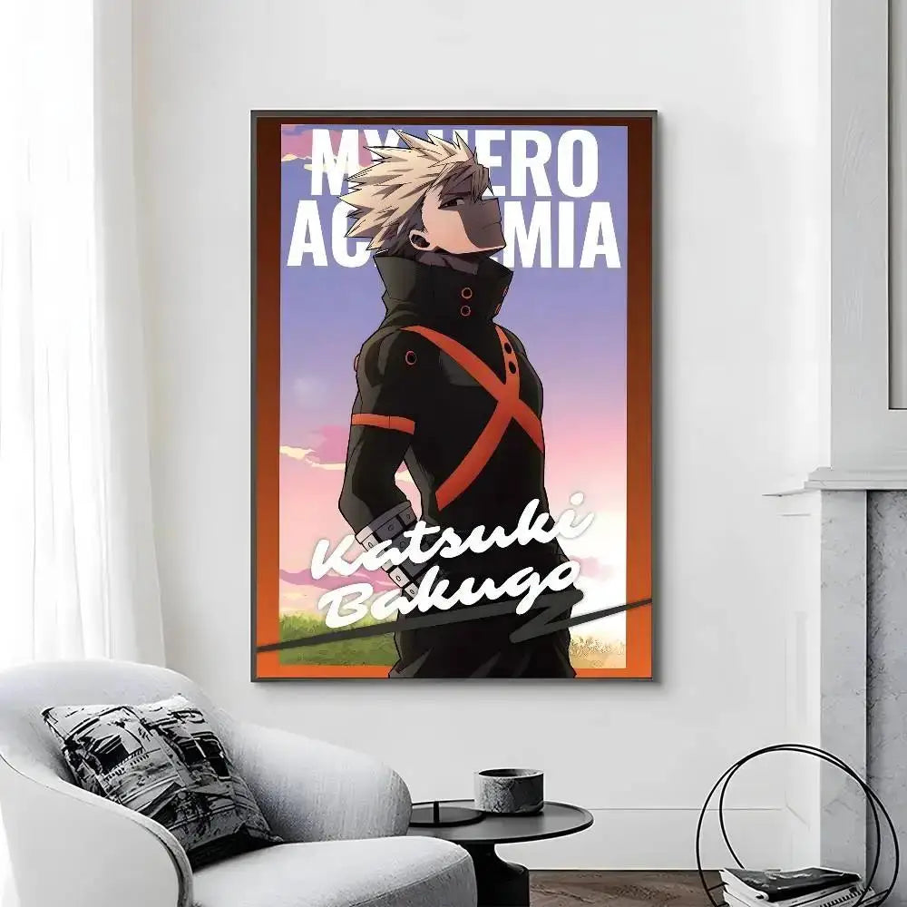 My Hero Academia Poster Canvas Art Print  Perfect Bedroom Wall Decor  Gift