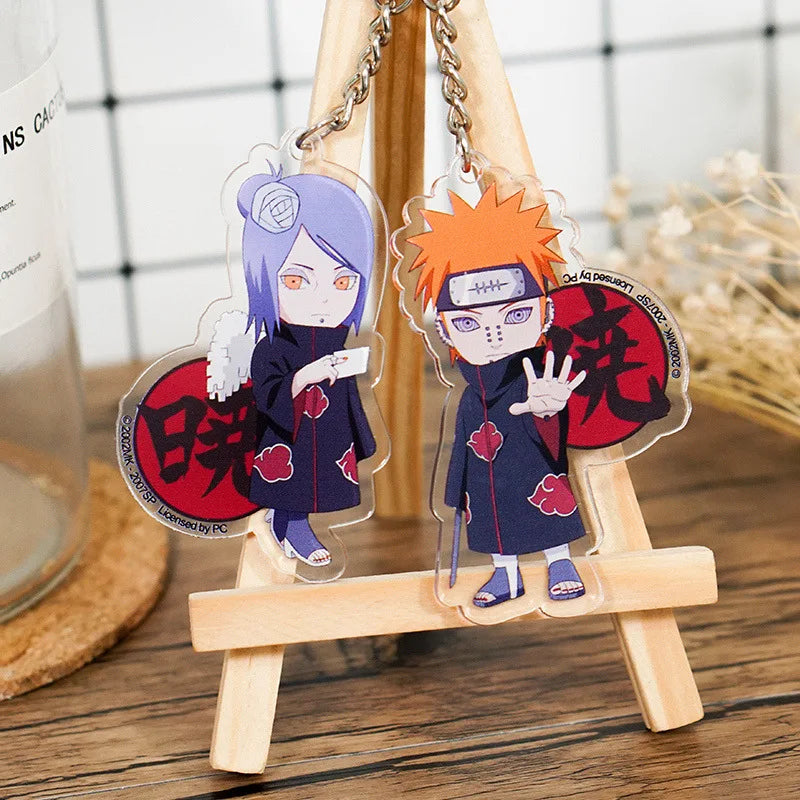 Anime Naruto Akatsuki Uchiha Itachi Acrylic Gift Girl Pendant Jewelry Cute Creative Keychain Fashion Bag Ornaments Key Ring