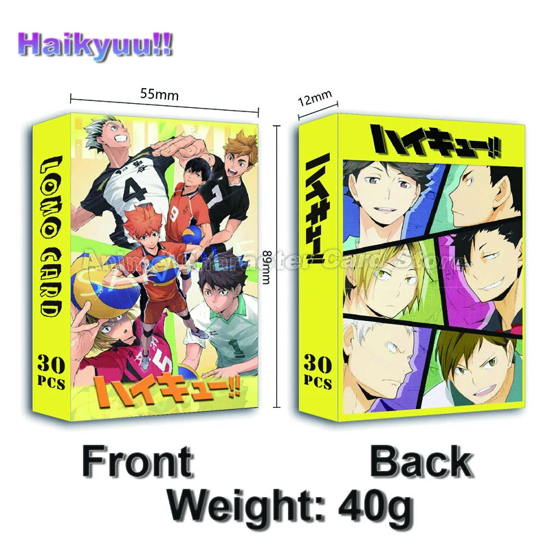 LOMO Card 30Pcs/Set Anime Sailor Moon One Piece Naruto JOJO SAO Cards Photocards Hobby Game Collection Toys For Children Gifts
