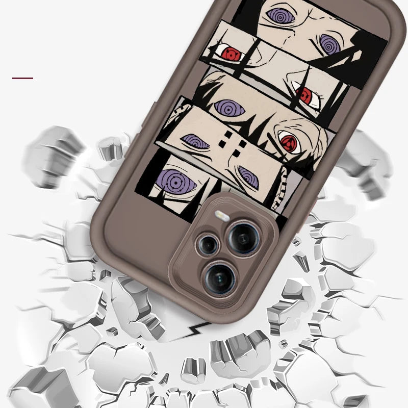 Anime Naruto Fashion Cool Cute Eye Ladder For Xiaomi Redmi Note 13 12 12C 11 11S 10 10C 10A 9C 9A Pro 5G TPU Phone Case