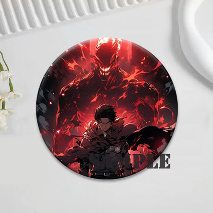 Anime Attack on Titan Brooches Exquisite Badge Eren Jäger Mikasa Ackerman Armin Arlert Levi Rivaille Rival Ackerman Cartoon Pins