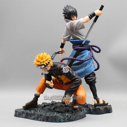 Anime Naruto Figures GK Uzumaki Naruto Uchiha Sasuke Action Figures Binding 01 PVC Model Collection Perimeter Toys Birthday Gift
