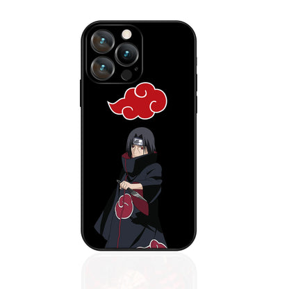 MINISO Phone Case for iPhone 17 Pro Akatsuki Uchiha Itachi Anime Soft Silicon Cover for iPhone 16 15 14 13 12 17 Pro Max Plus