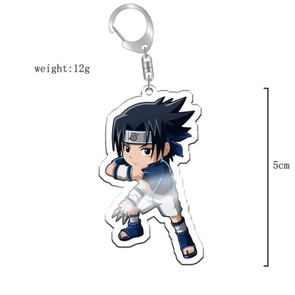 40Style Uzumaki Uchiha Sakura Gaara Obito Itachi Madara Hatake Kakashi Anime Figures Acrylic Keychains Fans Gift