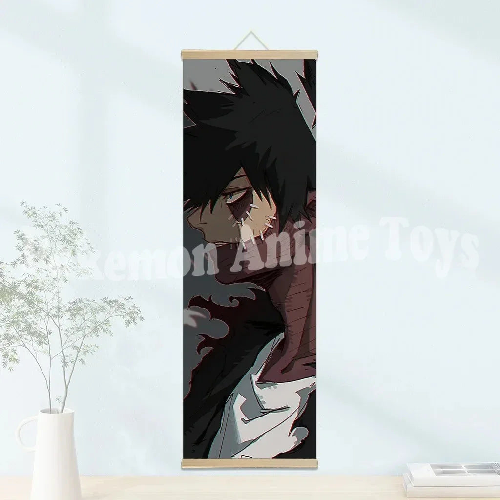 My Hero Academia Poster: Hanging Scroll, HD Quality Wall Art, Retro Posters for Home Room Wall Decoration