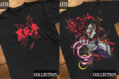 Japanese Hot Blooded Anime T-shirt Men Women Kokushibo Graphic Oversized Y2k Harajuku High Quality T-shirt Female Male Clothing