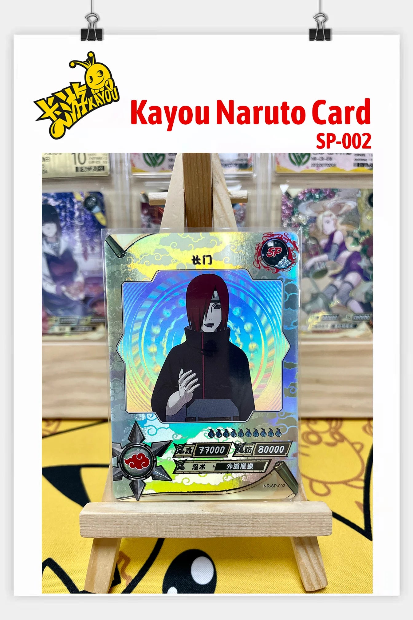 Kayou Genuine Anime Naruto Card SP Full Series No.001-040 Gaara Uzumaki Naruto Namikaze Minato Rare Collection Card Toy Gift
