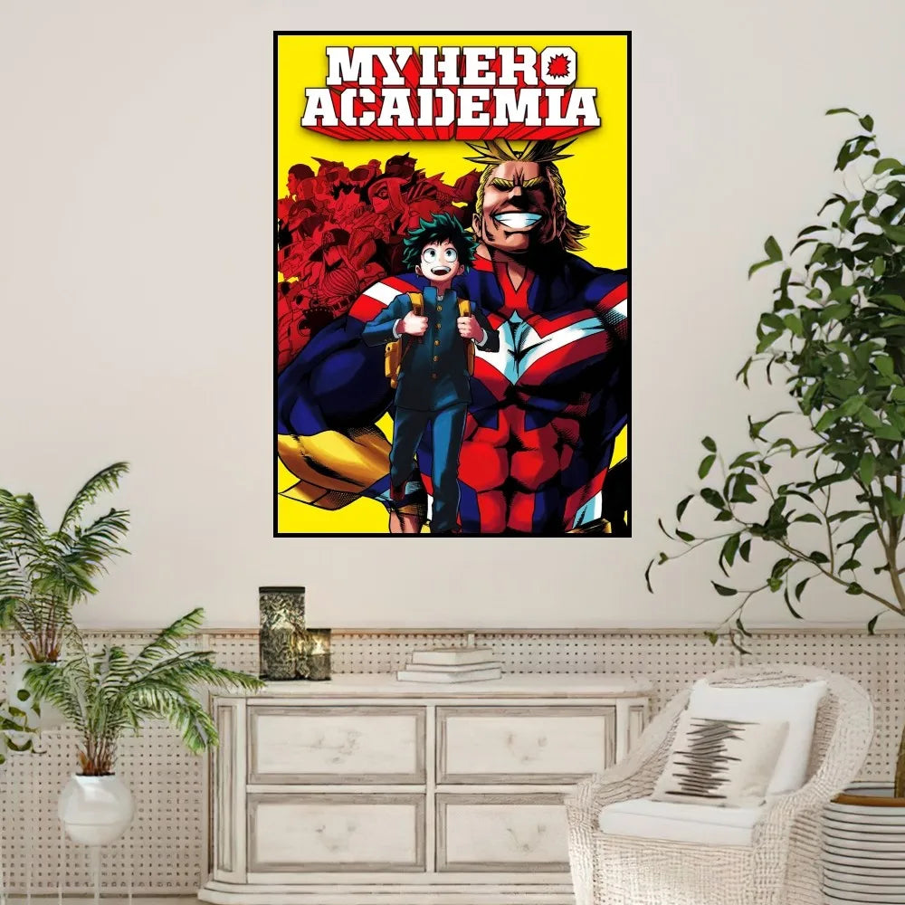 Anime My Hero Academia Poster Prints Wall Sticker Painting Bedroom Living Room Decoration Office Home