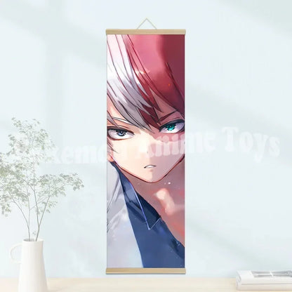 My Hero Academia Poster: Hanging Scroll, HD Quality Wall Art, Retro Posters for Home Room Wall Decoration