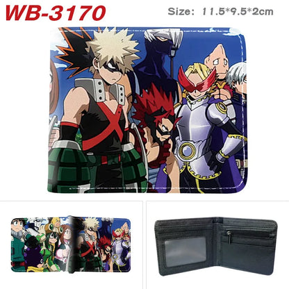 My Hero Academia Cartoon Short Wallet Anime Coin Purse with Card Holder