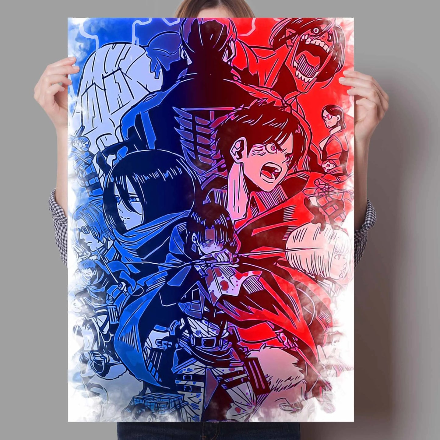 Anime Attack On Titan Canvas Poster  Artistic Wall Decor for Bedroom Living Room Perfect Quality Home Decoration