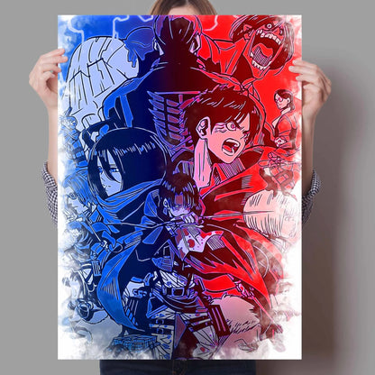 Anime Attack On Titan Canvas Poster  Artistic Wall Decor for Bedroom Living Room Perfect Quality Home Decoration