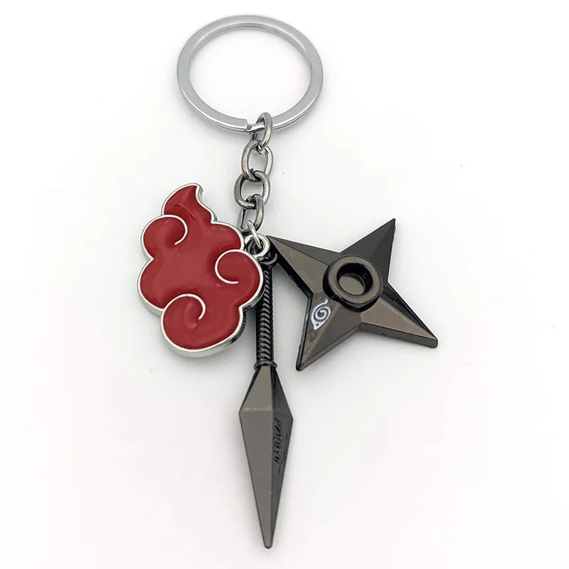New Pendant Keychains Uzumaki Naruto Anime Figures Accessories Akatsuki Itachi Manga Men Key Chain Fans Gift Kids Toys Keyrings