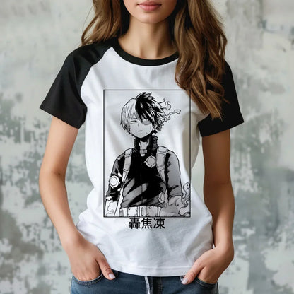 My Hero Academia t shirt women designer t-shirts girl manga clothing