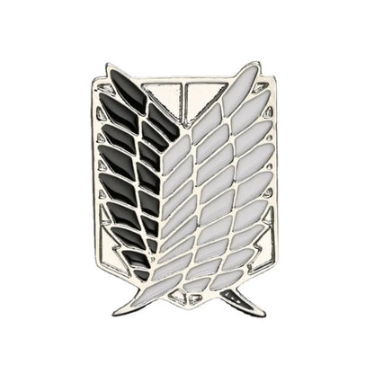 Attack on Titan Brooch Pin Anime Metal Pins Wings of Liberty Shingeki No Kyo Scout Regiment Legion Eren Badge Cosplay Accessorie