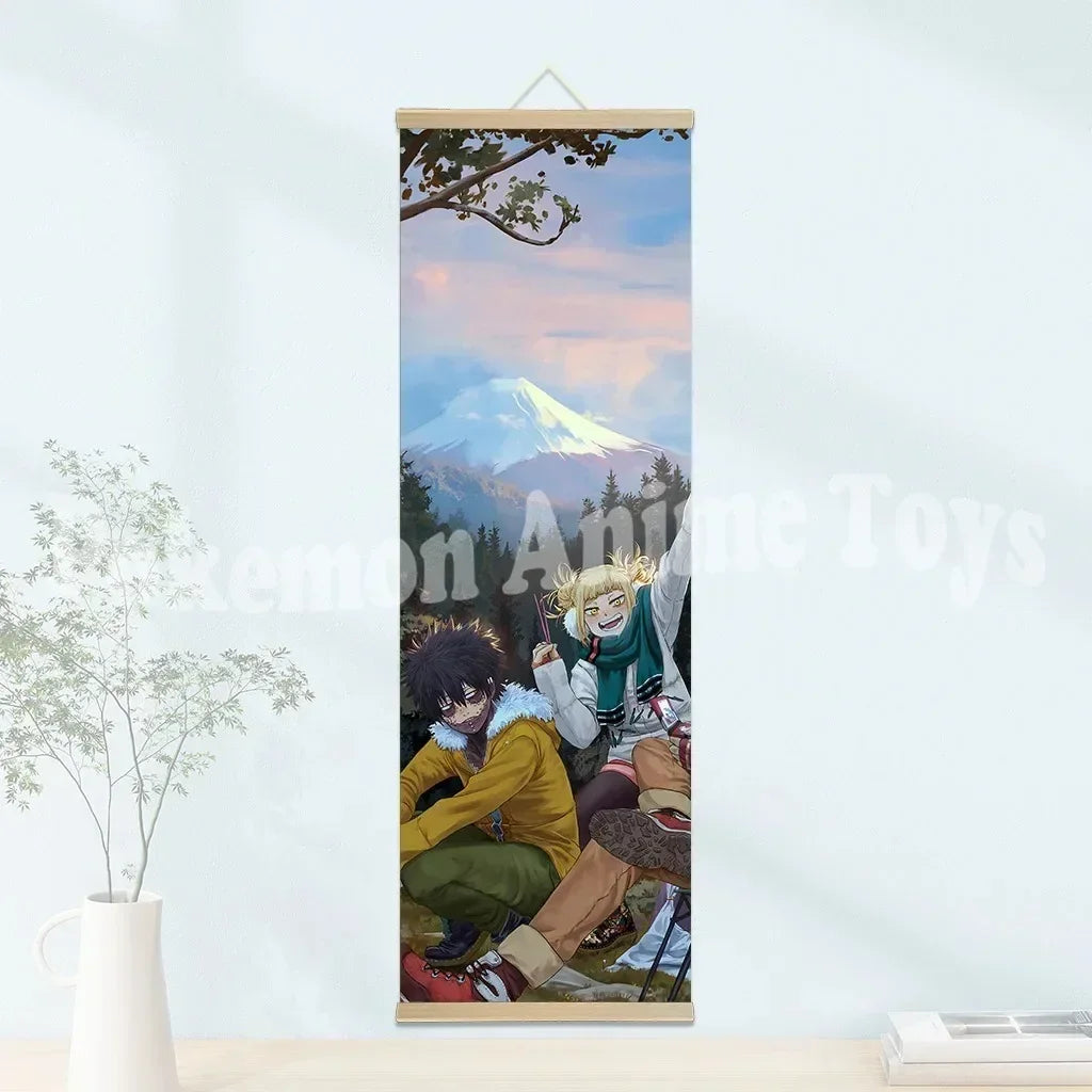 My Hero Academia Poster: Hanging Scroll, HD Quality Wall Art, Retro Posters for Home Room Wall Decoration