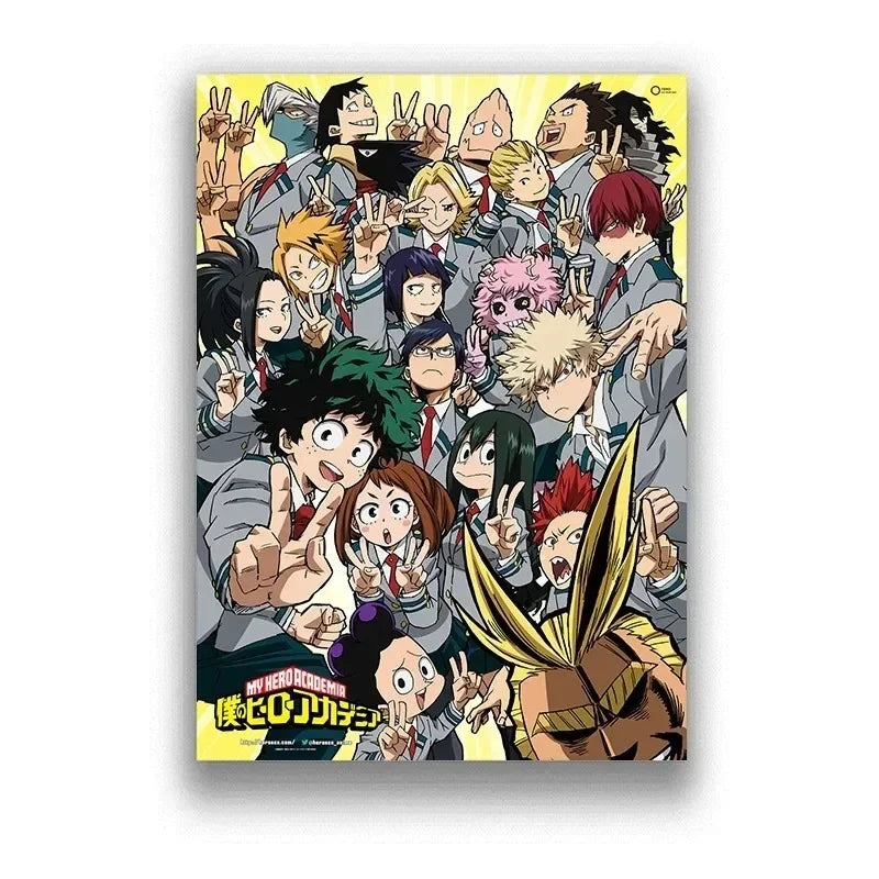 My Hero Academia Poster Anime Decor Bar Cafe Canvas Painting Posters and Prints Wall Art Pictures for Living Room Decoration