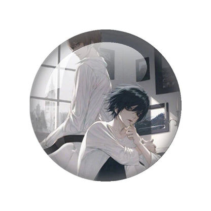 Death Note Sign Photo 12mm-40mm Anime Photo Glass Cabochon Demo Flat Back Making Findings Jewelry Findings