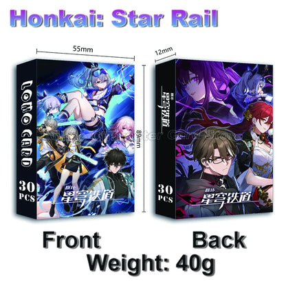 LOMO Card 30Pcs/Set Anime Sailor Moon One Piece Naruto JOJO SAO Cards Photocards Hobby Game Collection Toys For Children Gifts