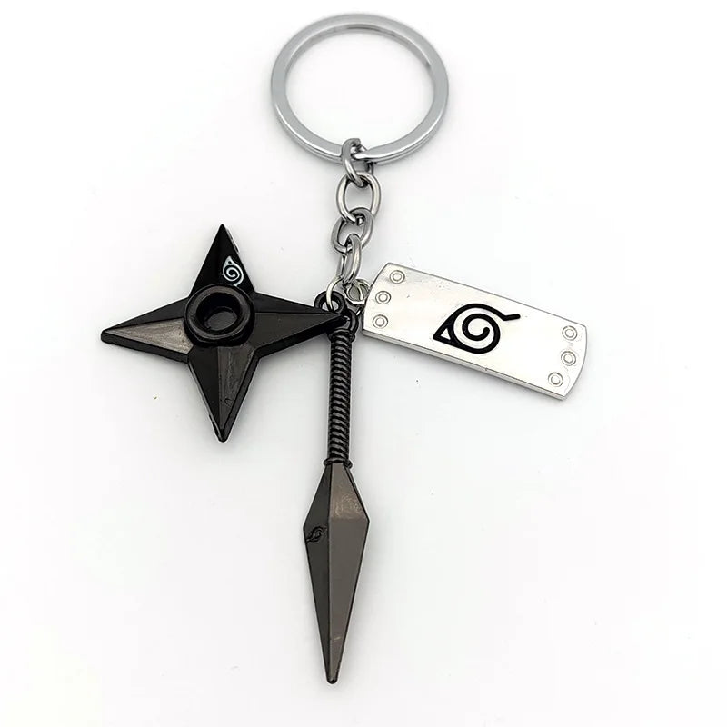 New Pendant Keychains Uzumaki Naruto Anime Figures Accessories Akatsuki Itachi Manga Men Key Chain Fans Gift Kids Toys Keyrings