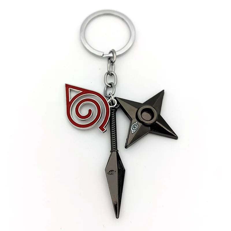 New Pendant Keychains Uzumaki Naruto Anime Figures Accessories Akatsuki Itachi Manga Men Key Chain Fans Gift Kids Toys Keyrings