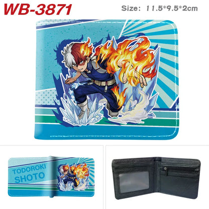 My Hero Academia Cartoon Short Wallet Anime Coin Purse with Card Holder