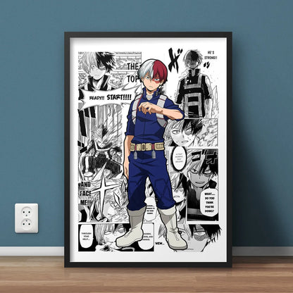My Hero Academia Canvas Poster  Anime Wall Art for Living  Kids Room Decor
