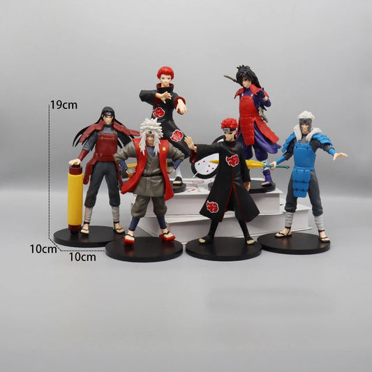 Anime Naruto Itachi Jiraya Anime Action Figure Model Gifts Collectible Figurines for Kids 19CM