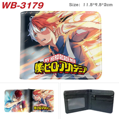 My Hero Academia Cartoon Short Wallet Anime Coin Purse with Card Holder