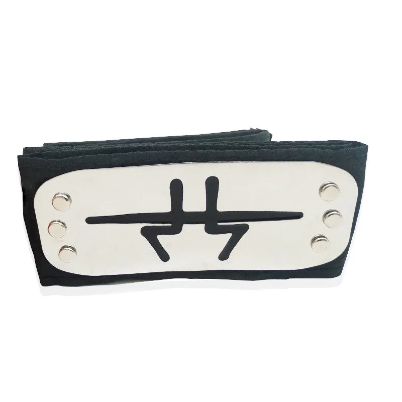 Anime Figures Headbands Guard Ninja Accessories Uzumaki Hatake Kakashi Head Belt Cosplay Props Kids Toys Cool Gift