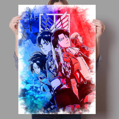 Anime Attack On Titan Canvas Poster  Artistic Wall Decor for Bedroom Living Room Perfect Quality Home Decoration