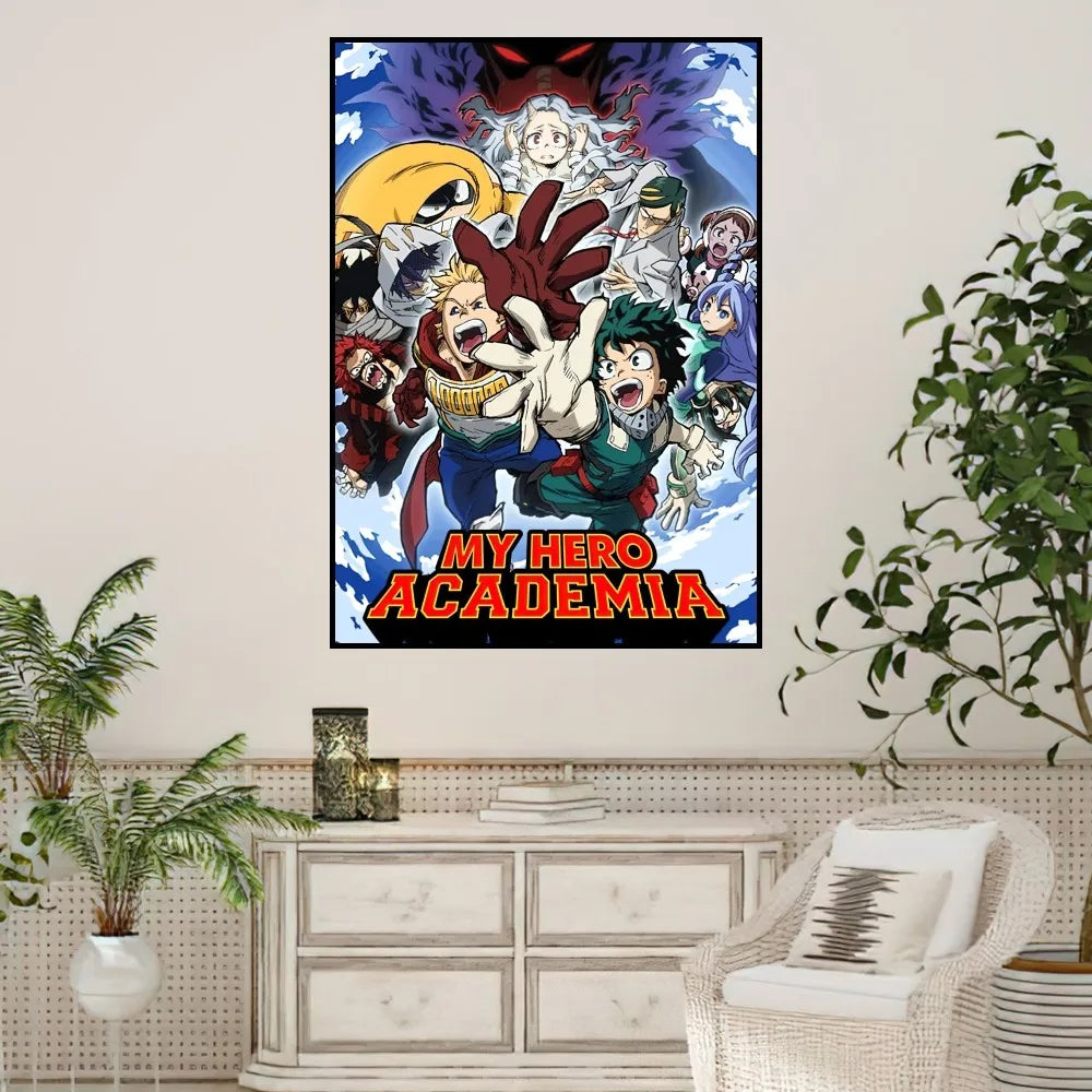 Anime My Hero Academia Poster Prints Wall Sticker Painting Bedroom Living Room Decoration Office Home