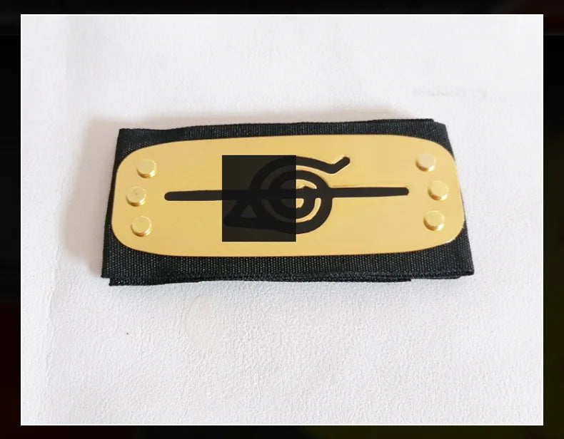 Anime Figures Headbands Guard Ninja Accessories Uzumaki Hatake Kakashi Head Belt Cosplay Props Kids Toys Cool Gift