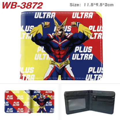 My Hero Academia Cartoon Short Wallet Anime Coin Purse with Card Holder