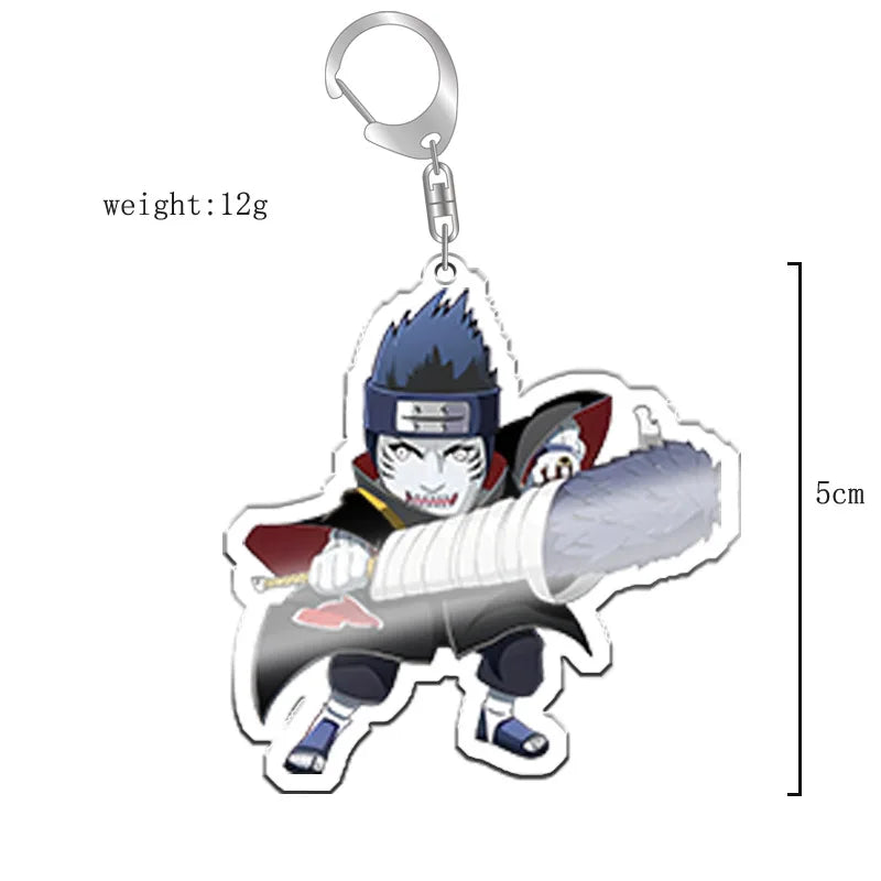 40Style Uzumaki Uchiha Sakura Gaara Obito Itachi Madara Hatake Kakashi Anime Figures Acrylic Keychains Fans Gift