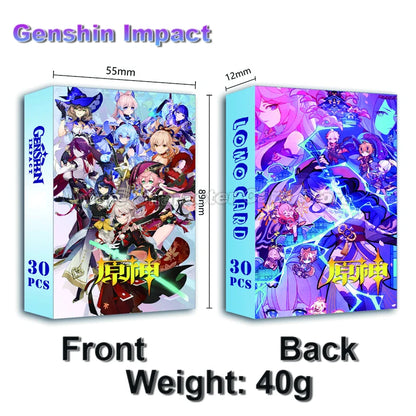 LOMO Card 30Pcs/Set Anime Sailor Moon One Piece Naruto JOJO SAO Cards Photocards Hobby Game Collection Toys For Children Gifts