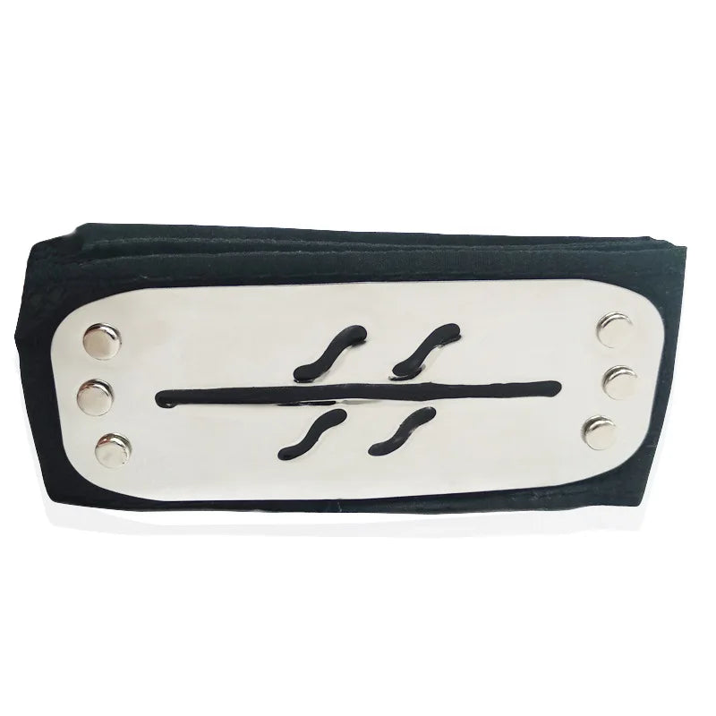 Anime Figures Headbands Guard Ninja Accessories Uzumaki Hatake Kakashi Head Belt Cosplay Props Kids Toys Cool Gift