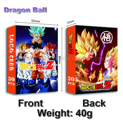 LOMO Card 30Pcs/Set Anime Sailor Moon One Piece Naruto JOJO SAO Cards Photocards Hobby Game Collection Toys For Children Gifts