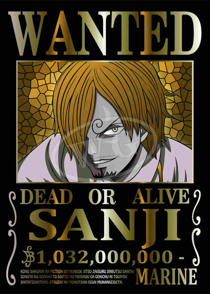 One Piece Pastable Canvas Painting Anime Figure Luffy All Characters WANTED HD Print Picture for Bedroom Wall Decoration Poster