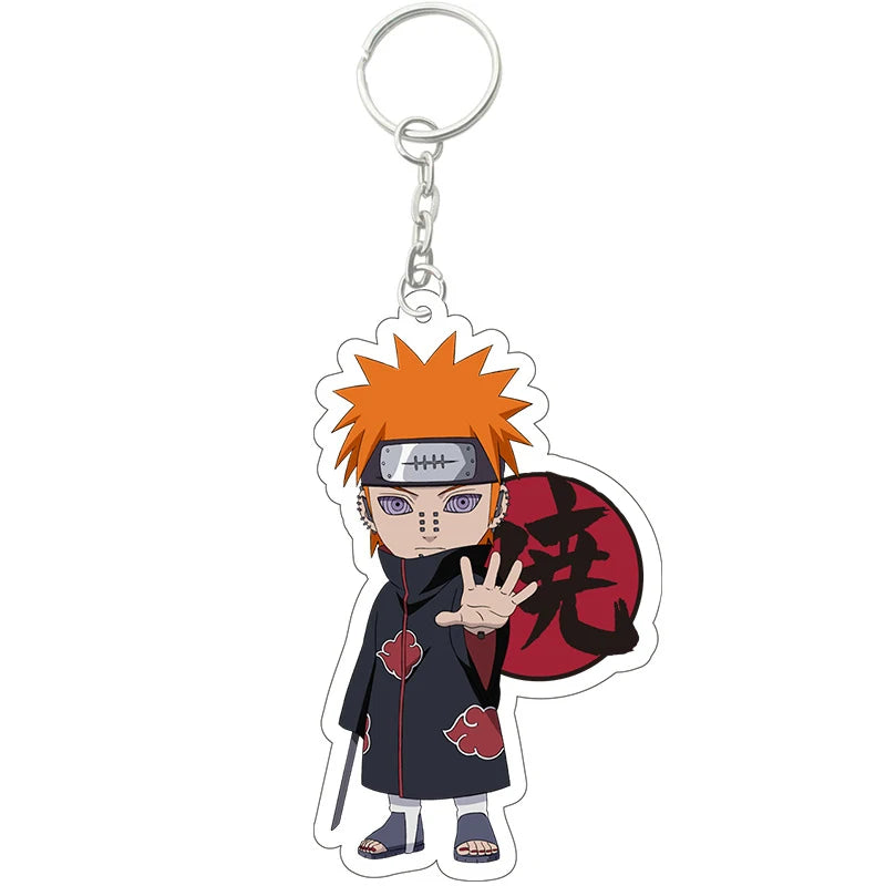 Anime Naruto Akatsuki Uchiha Itachi Acrylic Gift Girl Pendant Jewelry Cute Creative Keychain Fashion Bag Ornaments Key Ring