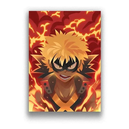 My Hero Academia Poster Anime Decor Bar Cafe Canvas Painting Posters and Prints Wall Art Pictures for Living Room Decoration