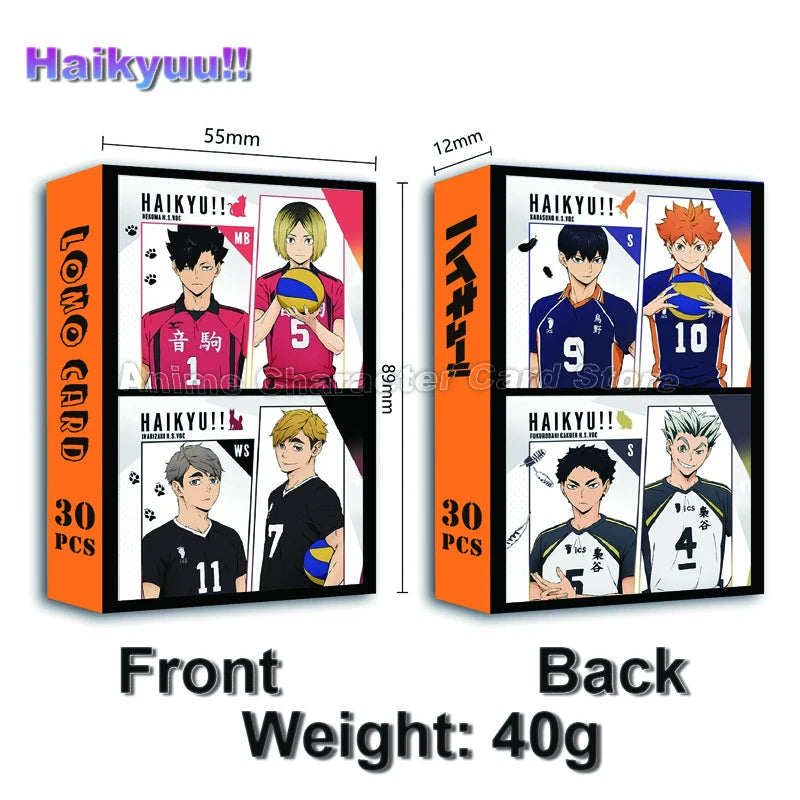 LOMO Card 30Pcs/Set Anime Sailor Moon One Piece Naruto JOJO SAO Cards Photocards Hobby Game Collection Toys For Children Gifts