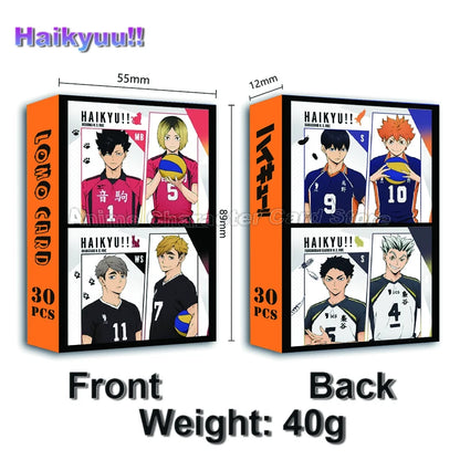 LOMO Card 30Pcs/Set Anime Sailor Moon One Piece Naruto JOJO SAO Cards Photocards Hobby Game Collection Toys For Children Gifts